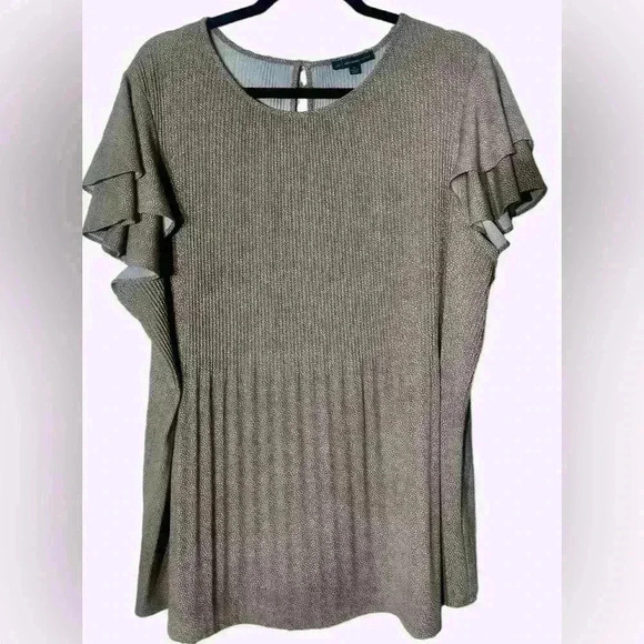 Adriana Papell Short Sleeve Tunic Size 1X - Picture 1 of 8